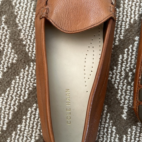 Cole Haan leather loafers (color: cognac, size 9) - Picture 3 of 4